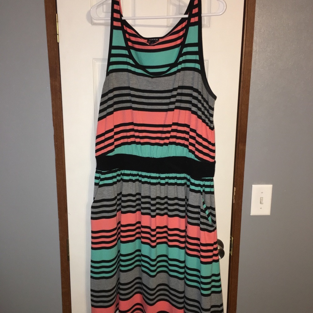 Torrid striped dress.